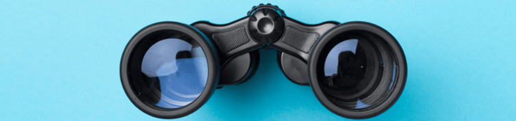 Blue binoculars top image