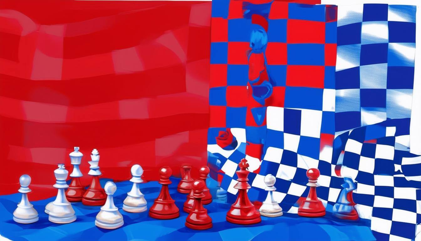 checkers red and blue